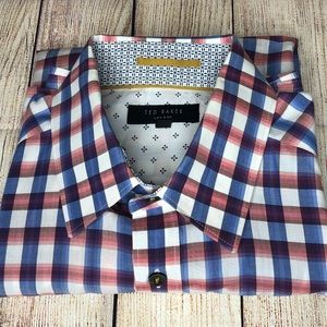 Ted Baker S/S Button Down Shirt Size 3